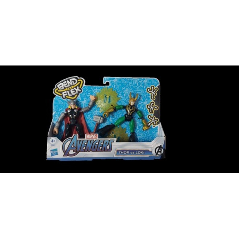 Avengers Marvel Bend and Flex Thor Vs. Loki 6-Inch Flexible Figures